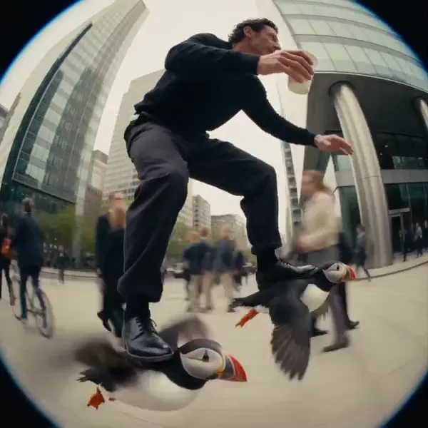 Official Higgsfield preview · Puffin ride